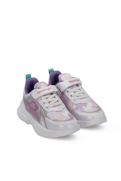 Slazenger Tenis pentru fete KEMBA - Alb/Liliac