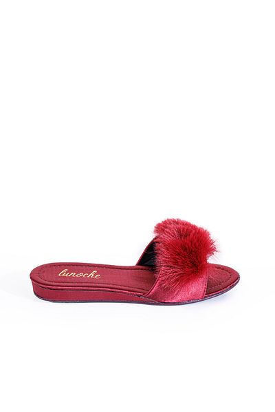 Lunoche Nightwear Papuci cu pene pentru femei, papuci de casă, eleganti, de zi cu zi, papuci de mireasă pentru invitați de naștere.