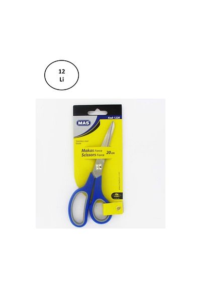 Lokal Marketing Mas 1220 Force Stainless Steel Scissors 200 Mm Pack of 12