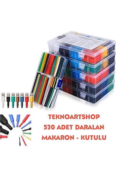 Teknoartshop 530 Parça Renkli Makaron Seti - Kutulu