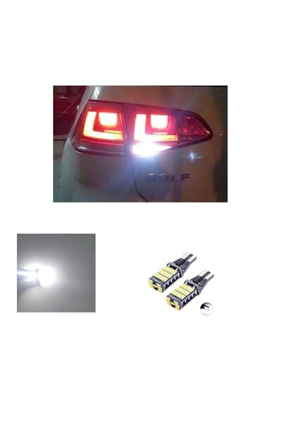 Erlight Vw Golf 7 Normal Stop Için Beyaz Led Geri Vites Ampulü T15