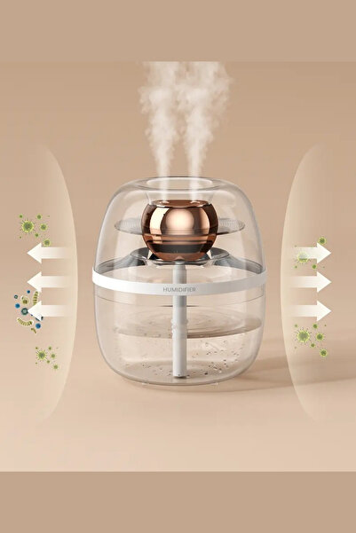 Asfal İkili Hava Nemlendirici 3L Kapasite Gece Lambası Aroma Difüzör