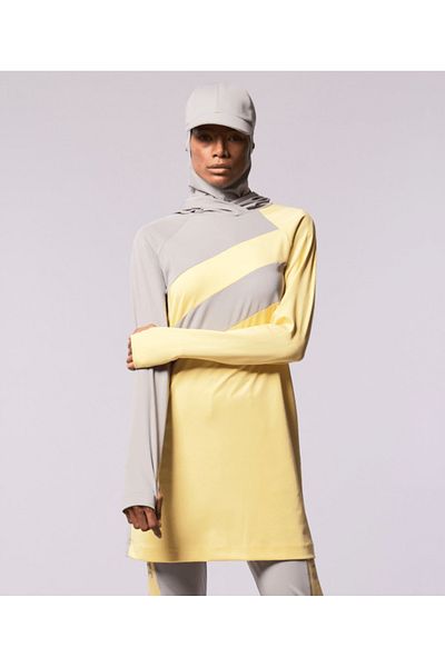 FD SPORTS Yellow Hooded Quick Dry Sweatpants
