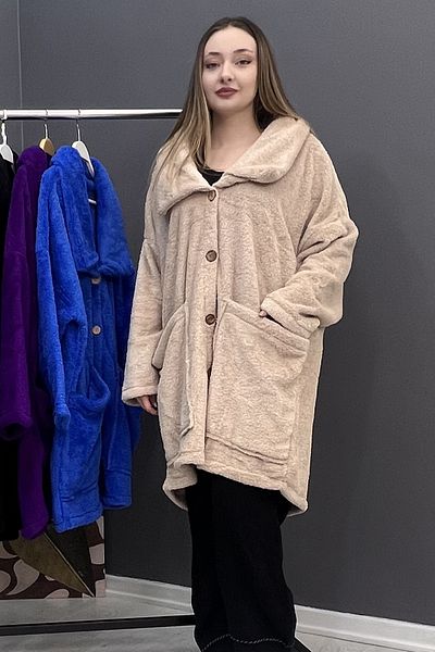 Saklı Butik Buttoned Fleece Jacket SK-8066