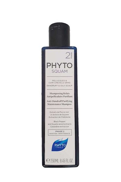 Phyto Phytosquam Purifying Shampoo - Purifying, Hair Care Shampoo for Greasy and Dandruff
