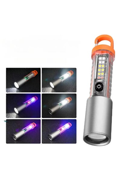 goldixpir Şarjlı Taktik El Feneri, Çakarlı Asker, Polis Feneri 1000 LümenÇakarlı