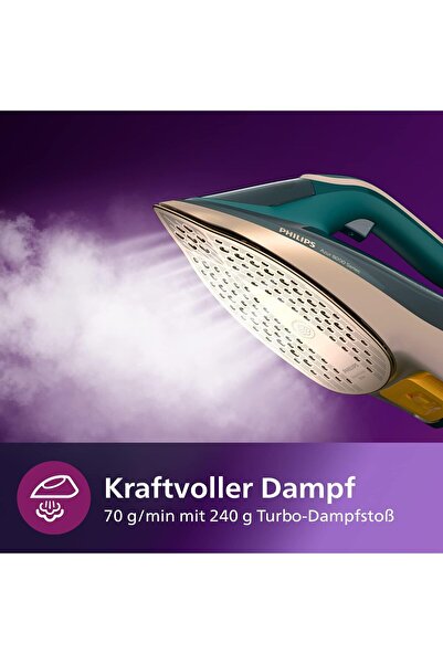 Philips 8000 Serisi Azur SteamGlide 3000 Watt 240 Gr Turbo Buhar
