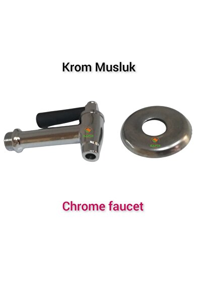 SAFİR Çay Kazanı Musluğu (KALIN DİŞ) Ayna Çerçevesi Yanında Meşale Çay Kazanl...