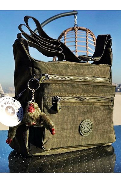 Bonjour Τσάντα Messenger Multi-Pocket Cross Strap Ανθεκτικό στη βροχή Ύφασμα