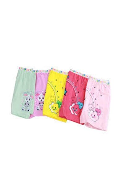 ENTAHA Boxer din bumbac colorat cu imprimeu pentru fete Tutku 6 piese