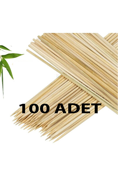 everart 100 Adet Bambu Çöp Şiş Ahşap Şiş
