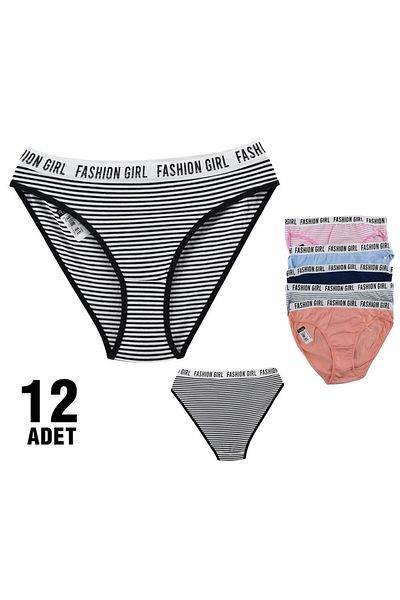 KEYAL Set de 12 chiloți Hera pentru femei din Lycra flexibilă