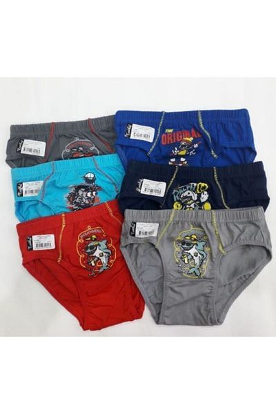 Pardon Men's Colorful Printed Cotton 6 Pieces Underpants