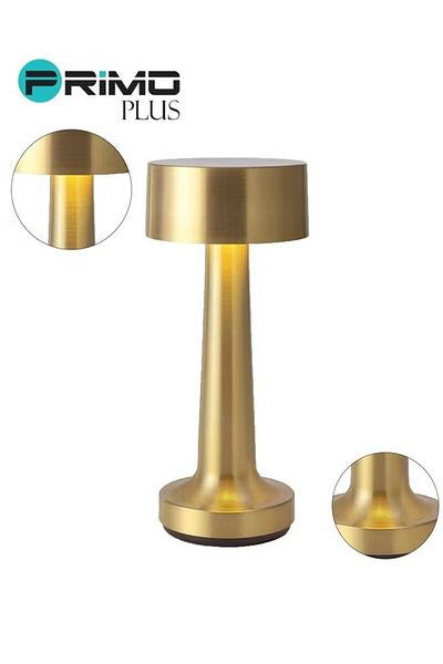 Primo Plus Rechargeable Cordless Table Lamp, Portable Desk Lamp