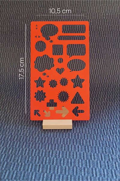 Karmelom Studio Bullet Journal Template Ruler - Model Images