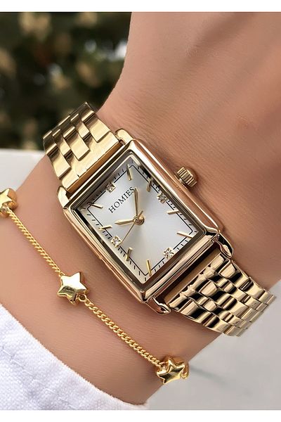 Homies Original Invoice Waterproof Women's Wrist Watch with Bracelet Gift