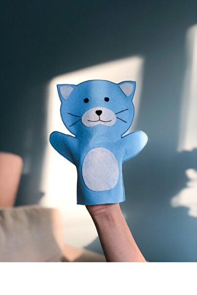 B&M HAYVAN FİGÜRLÜ EL KUKLASI - KEÇEDEN EL YAPIMI EĞİTİCİ KUKLA - ÖZEL TASARIMLI