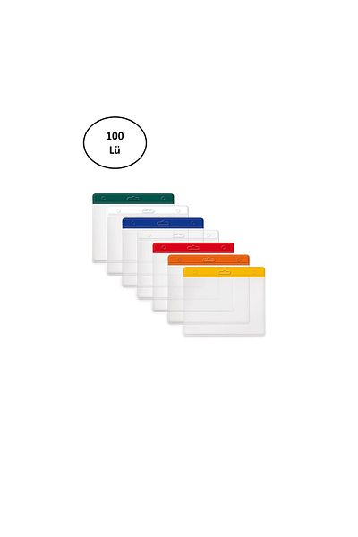 CadGo Mas 3510 - 54x86 mm Horizontal Colored 100 Pieces Plastic Card Bag