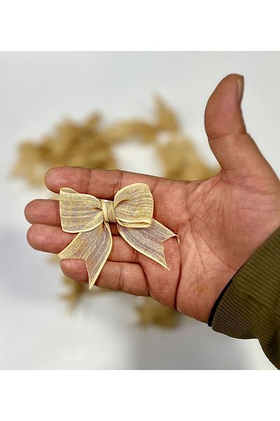 Nikah Şekeri Market 25 Pieces Nopeli Ribbon Linen - Ready Decorate Gift, for Engagement and Wedding