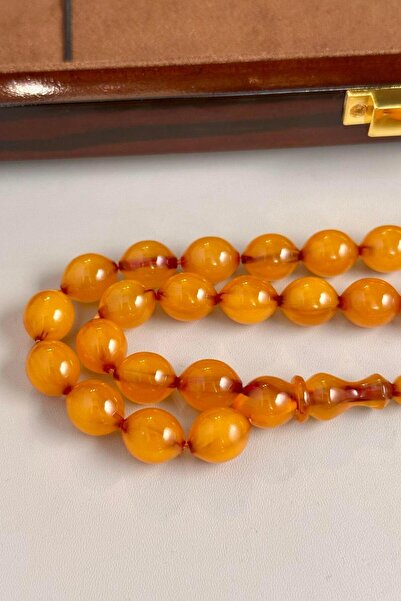 dergah tesbih Üst Düzey Koleksiyonluk Eski Osmanlı Sıkma Kehribar Tesbih (Antique Faturan Amber Beads فاتوران عنبر