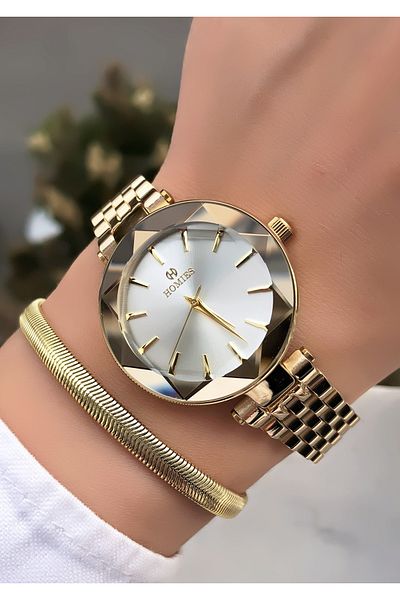 Homies Original Invoice Waterproof Women's Wrist Watch with Bracelet Gift