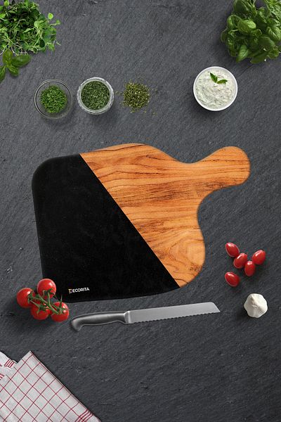 Decorita Glass Cutting Board with Handle - Glass Cutting Board |   Arrow |   28cm X 40cm