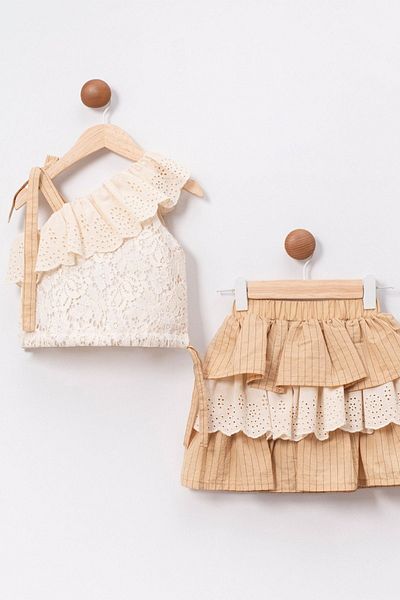 HAUSEkids 2-5 Years Anabel Miranda Girl's Set-Latte