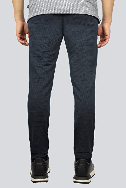 BOSS Erkek Normal Kalıp Beli Lastikli Dokuma Kumaş Lacivert Pantolon 50529423-404