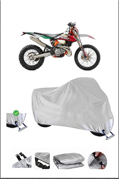 Breen قفل KTM 250EXCSIXDAYS متوافق مع غطاء دراجة نارية مقاوم للماء ومتين - رمادي