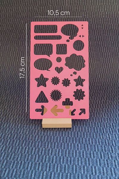 Karmelom Studio Bullet Journal Template Ruler - Model Images