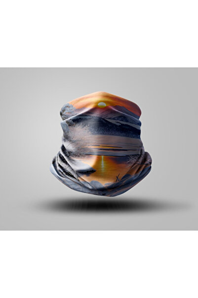 Buffalo قناع راكب الدراجة النارية بتصميم جبلي، طوق رقبة خارجي للجنسين