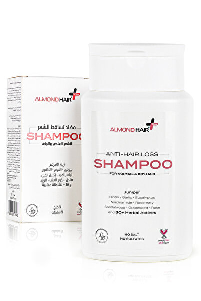 ALMOND HAIR شامبو مجدد مضاد لتساقط الشعر مع الروزماري والنياسيناميد للنساء