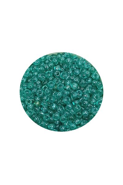 STUMBANNG Bulk glass sand beads (11/0) 2 mm - 20 grams - transparent green - bnc014