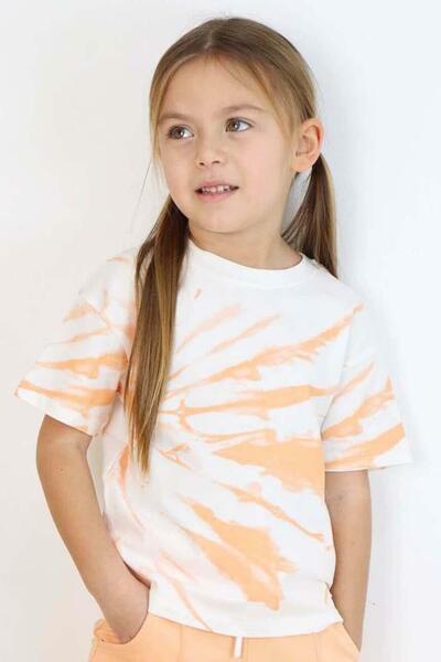 Riccotarz Σετ φόρμας σολομού με βυθισμένο σχέδιο για κορίτσια