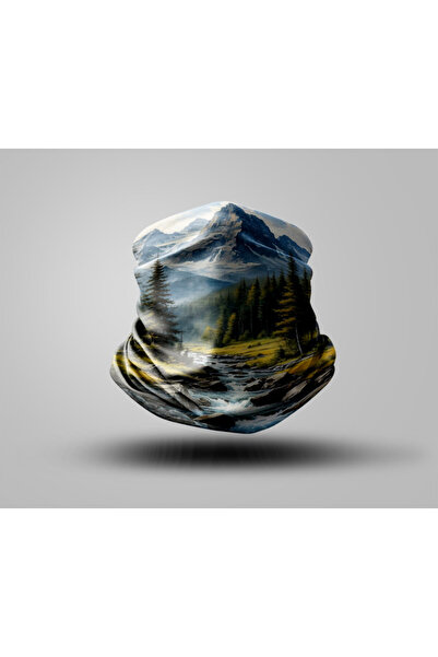 Buffalo قناع راكب الدراجة النارية بتصميم جبلي، طوق رقبة خارجي للجنسين