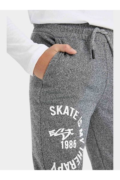 DeFacto Graphic Print Elasticated Joggers with Pockets
