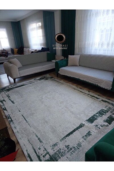 HTC HALI Dijital Baskı Yıkanabilir Kaymaz Deri Taban Leke Tutmaz Halı