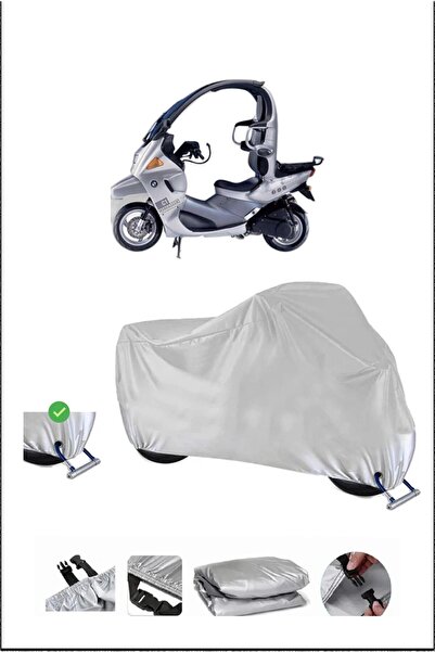 Breen Bmw C1 Lock Compatible Waterproof Durable Motorcycle Canvas-Gray
