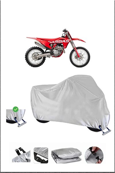 Breen قفل غاز MC250F متوافق مع غطاء دراجة نارية مقاوم للماء ومتين - رمادي