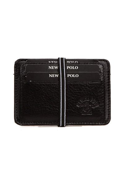 Newish Polo Ανδρική θήκη κάρτας και πορτοφόλι από γνήσιο δέρμα