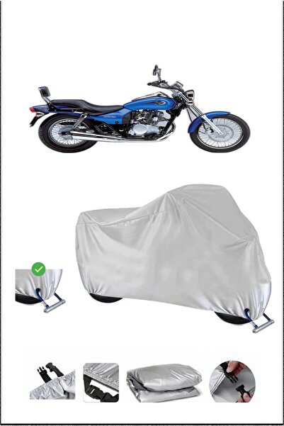 Breen قفل Kawasaki EL125 متوافق مع غطاء دراجة نارية متين مقاوم للماء - رمادي