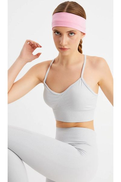 Kezban Tekstil Unisex Gym Cotton Stretchy Bandana Hair Band 6X20 cm