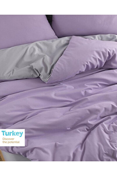 Sheri Home Sheri Basic Lİlac Çift Kişilik 1 Adet Nevresim (YORGAN KILIFI)200 ...