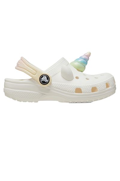 Crocs 209701 -0wv Classic Iam Rainbow Unicorn - Papuci de casă alb