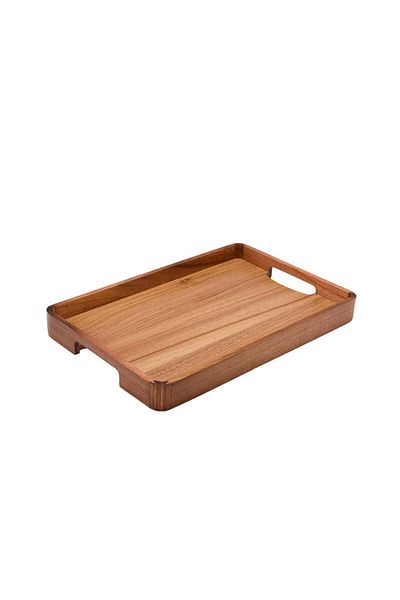 MİEN Medium Size Mien Durable Rectangular Acacia Tray - Tb147