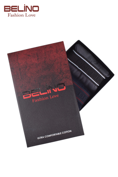 BELİNOPLUS For men bamboo likralı ultra soft erkek boxer short 3 lü kutu