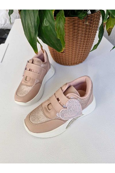 ŞAHGÜL Elegance Female Child Powder Stone-Coated Waterproof Lightweight Orthopedic Sole Sports Shoes Sneaker