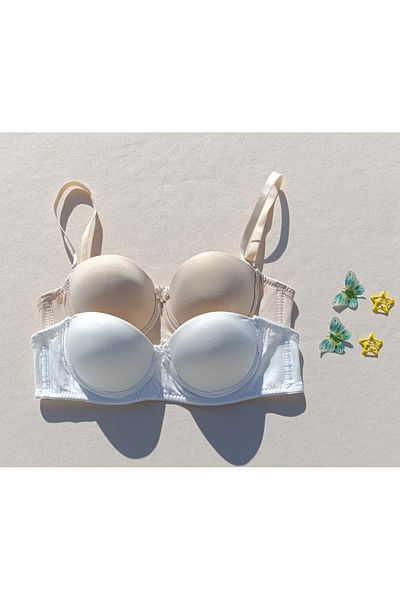 siyalife Strapless Push up Padded Bra with Detachable Straps