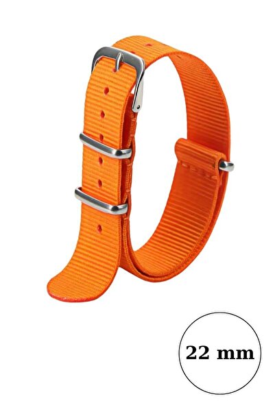 MercanSaat حزام ساعة ناتو رياضي ملون كلاسيكي مقاوم للماء ومقاوم للرائحة 22 ملم