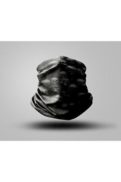Buffalo Skull Tasarımlı Motorcu Buff Maske Outdoor Boyunluk Unisex Bandana